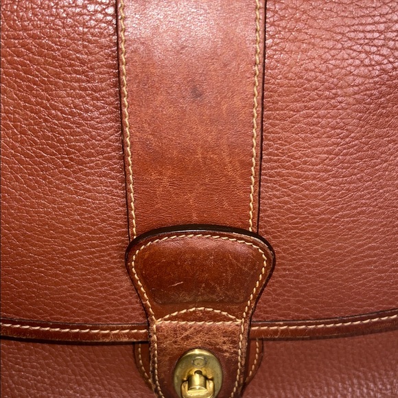 Vintage Coach Sheridan Glenwood Bag Classic Brown Leather Crossbody Bag - Picture 3 of 11